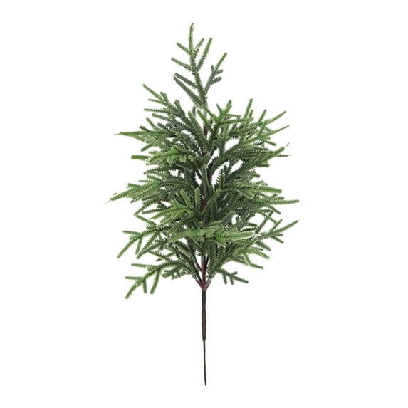 Koiauber Artificial Norfolk Pine Branch Faux Greenery Plants Stem Fake Pine Needle Pick Xmas Holiday Wedding Party Decoration
