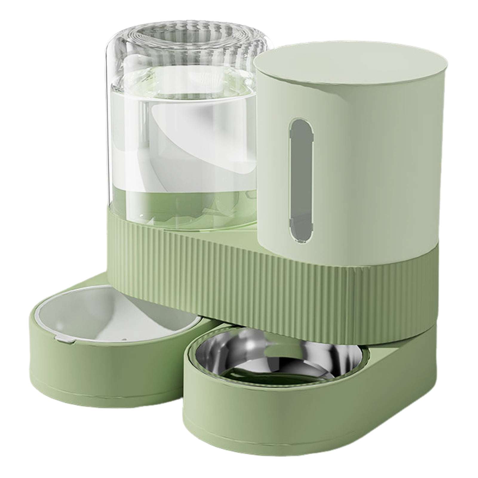 Koiauber Automatic Pet Feeder 2.4L Dog Food Feeder 2.6L Water Dispenser Travel Auto Cat Feeder Bowl