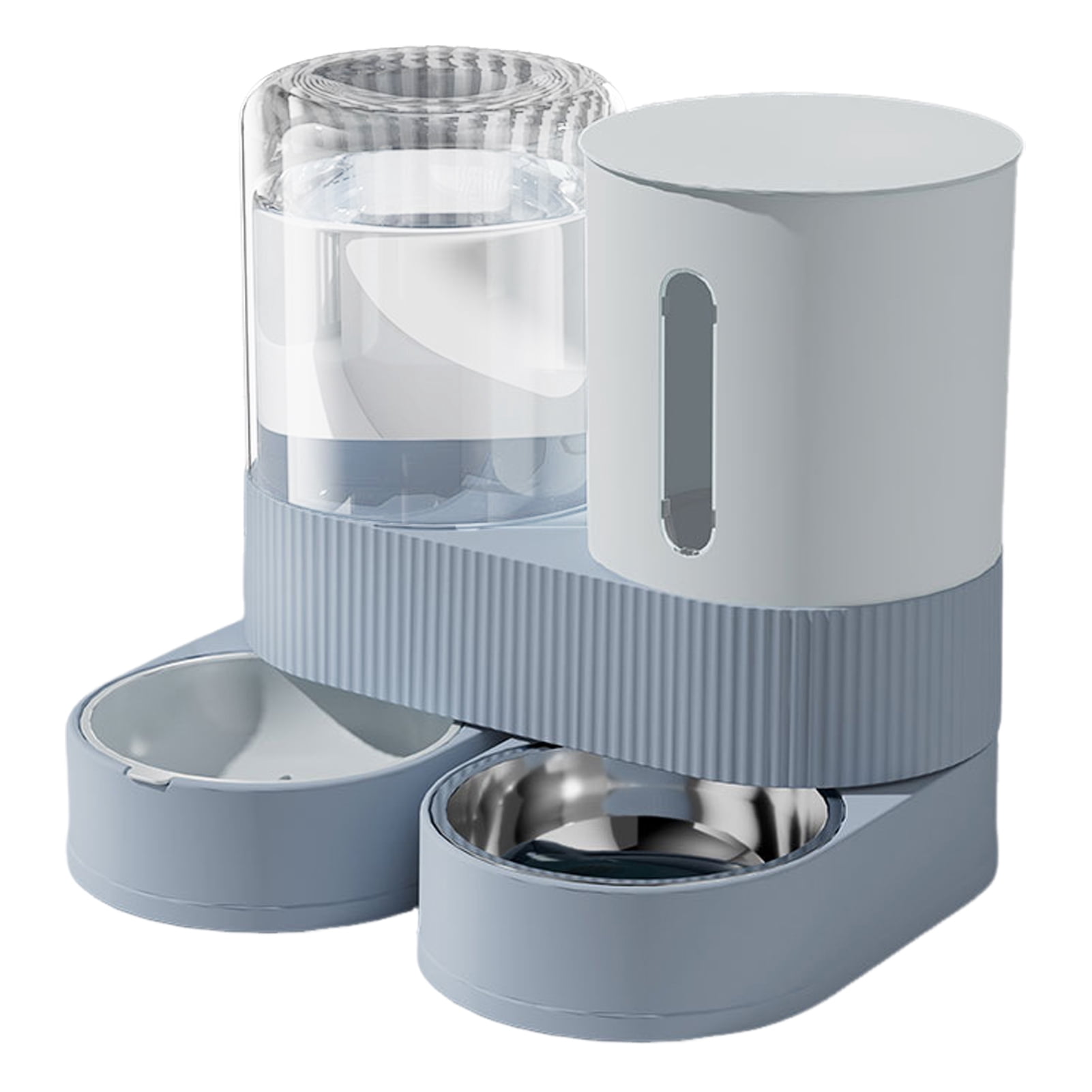 Koiauber Automatic Pet Feeder 2.4L Dog Food Feeder 2.6L Water Dispenser Travel Auto Cat Feeder Bowl