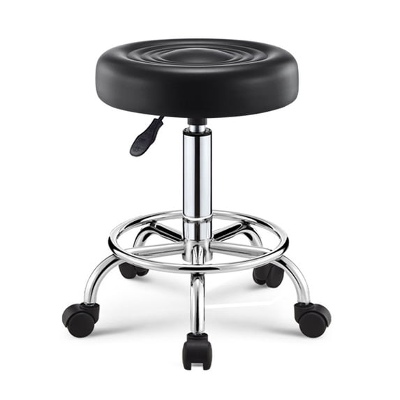 Koiauber Beauty Stool,360-degree Rotation Wheel Bar Stool,Height Adjustable Salon Chair