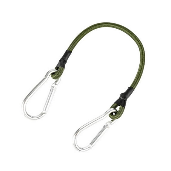 Koiauber Bungee Cord with Carabiner Hook Outdoor Camping RV Tent Bike Kayak Luggage Cargo Elastic Tie Downs Rope