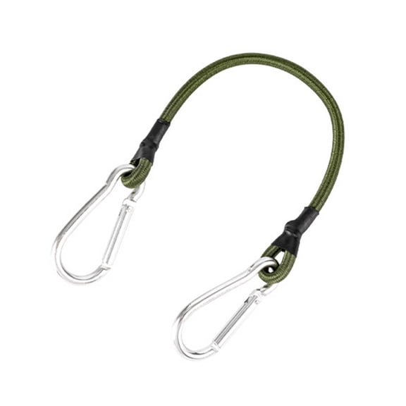 Koiauber Bungee Cord with Carabiner Hook Outdoor Camping RV Tent Bike Kayak Luggage Cargo Elastic Tie Downs Rope