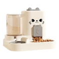 thumbnail image 1 of Koiauber Cat Dog Feeder Water Dispenser 1.8L Food Feeder 0.8L Water Dispenser with Sealed Lid Small Pet Feeder Bowl for Cats And Small Dogs, 1 of 7