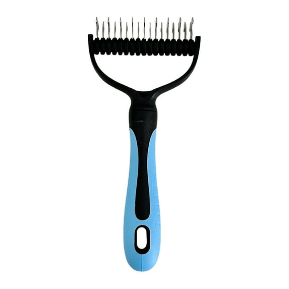 Koiauber Deshedding Dog Brush for Long Haired Dogs Cats Undercoat Shedding Rake for Dematting Detangling Matted Fur And Knots Pet Grooming Supplies
