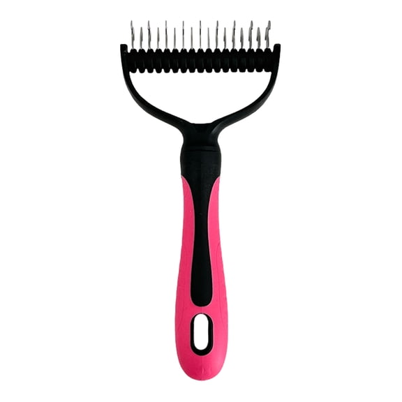 Koiauber Deshedding Dog Brush for Long Haired Dogs Cats Undercoat Shedding Rake for Dematting Detangling Matted Fur And Knots Pet Grooming Supplies