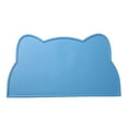 thumbnail image 1 of Koiauber Dog Food Mat Cat Face Design Silicone Pet Feeding Placemat with Raised Edge Pet Bowl Mat for Dogs Cats, 1 of 8