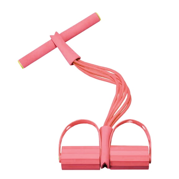 Koiauber Multifunction Pedal Puller Resistance Band with Handle Elastic Yoga Sit-up Pull Rope Men Women Pedal Tensioner Exerciser Workout Equipment