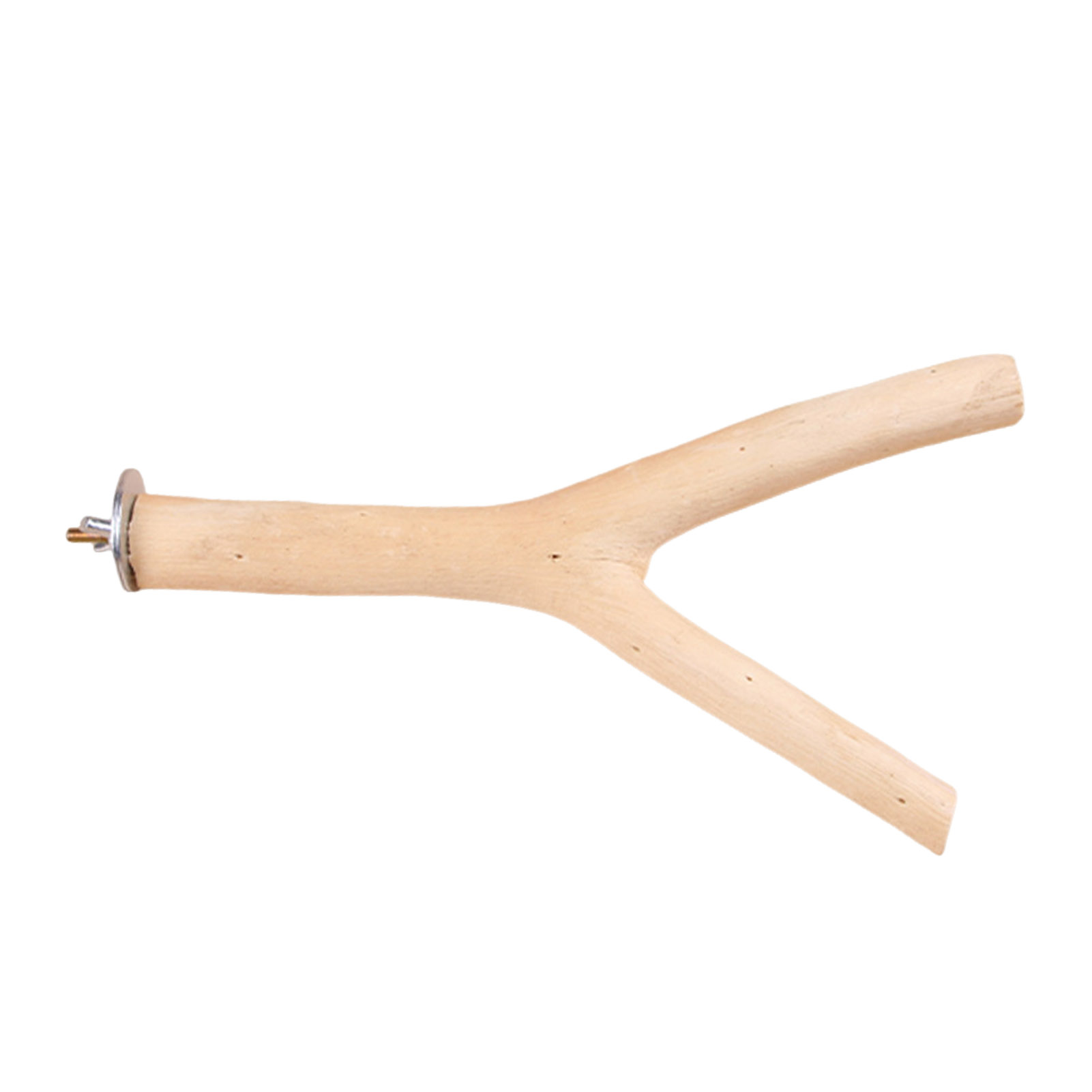 Image showcasing Koiauber Parrot Perch Stand Y-Shaped Wood Birds Cage Parakeets Cockatiels Conures Macaws Finches ...