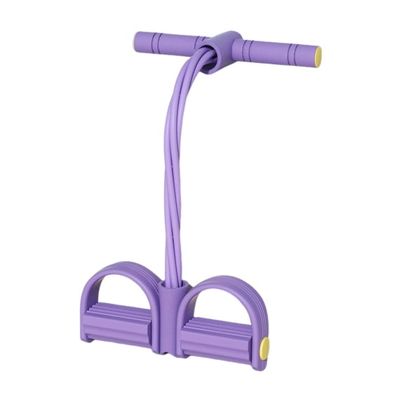 Koiauber Pedal Ankle Puller Resistance Band with Handle TPE Elastic Yoga Sit-up Pull Rope Men Women Pedal Tensioner Exerciser Workout Equipment