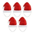 thumbnail image 1 of Koiauber Pet Santa Hat Red Fleece Santa Claus Hat Dog Cat Dress-up Costume for Puppy Kitten Small Cats Dogs, 1 of 8
