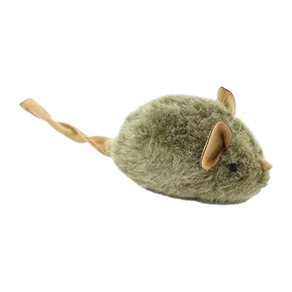 Koiauber Squeaky Plush Mice for Cats Interactive Realistic Mouse Cat Toy with Touch Activated Sound Electronic Chirping Self Play Kitten Toy for Indoor Cats