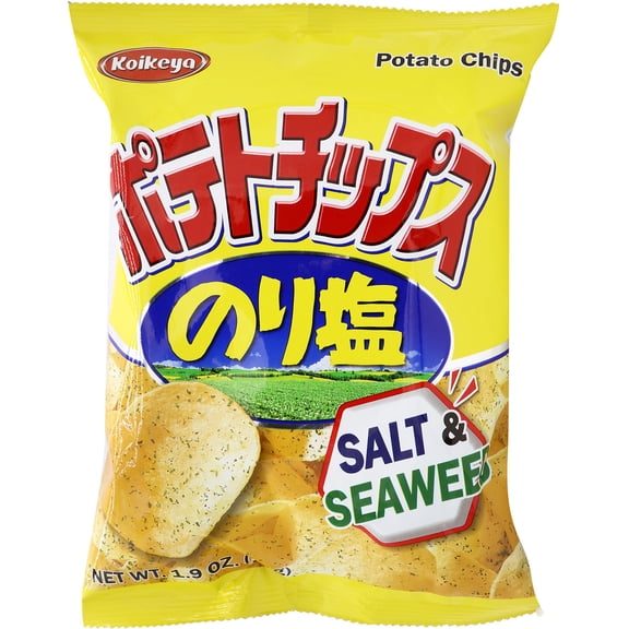 Koikeya Potato Chips Salt & Seaweed Flavor 1.9oz/(54g)