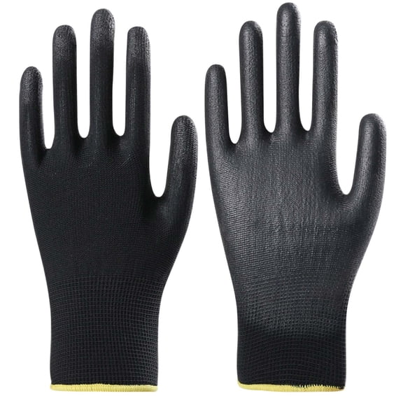 Kojanyu 3 Pairs Horticultural Gloves, Nylon Palm Coating Dip Coating Anti-s, Garden Electronic Working Gloves for Planting and Pruning