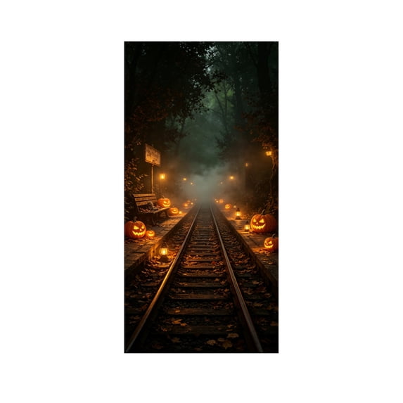 Kojanyu 35x71in Halloween Door Cover Curtain, Door and Wall Decoration for Festival Party and Spooky Holiday Displays.