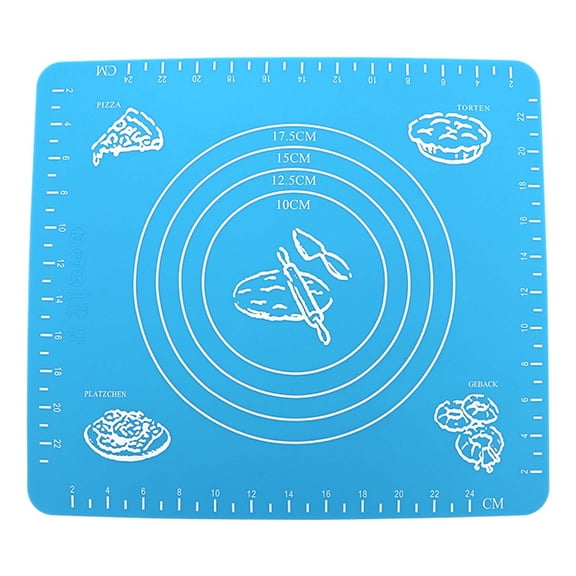 Kojanyu Baking Cake Dough Fondant Rolling Kneading Mat, Table Grill Pad, Non-Stick Silicone Mat for Pastry Bread Pizza