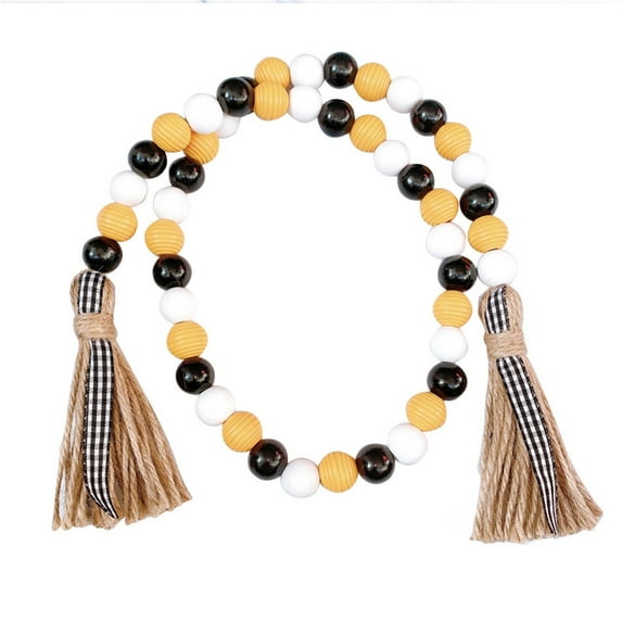 Kojanyu Birthday Decorations Classroom Decor Bee Festival Wooden Beads Craft Supplies Wooden Beads Tassel Bee Festival Party Decoration