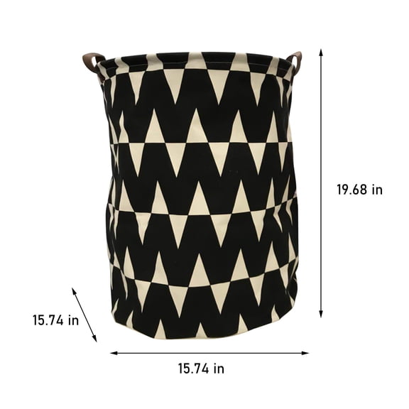 Kojanyu Canvas Laundry Basket – Collapsible Hamper with Wire Frame PE-Lined Interior