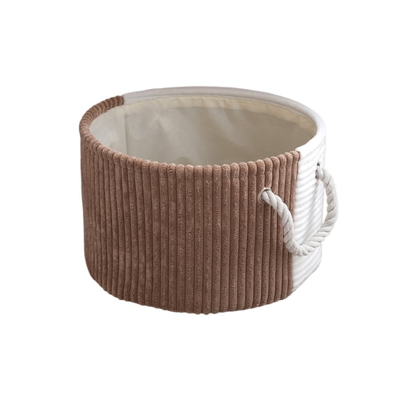 Kojanyu Foldable Fabric Storage Basket – Stylish Brown Organizer for Clothes, Toys Home Essentials