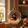 thumbnail image 1 of Kojanyu Halloween Clear Flat Acrylic Hanging Ornament, 2D Witch Ghost Pumpkin Light Ball Decor for Tree and Indoor Window Display., 1 of 8