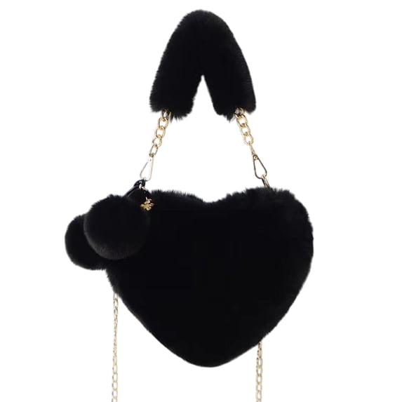 Kojanyu Heart Shaped Crossbody Bag For Women – Cute Chain Strap Faux Leather Handbag With Zip Closure