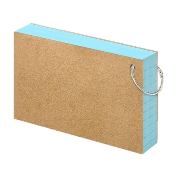 Kojanyu Index Cards With Ring – Lined Flash Cards For Study Notes Office Home Organization