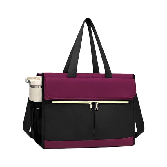 Kojanyu Insulated Laptop Lunch Tote For Women – 15.6" Work Bag With Meal Compartment Cup Holders