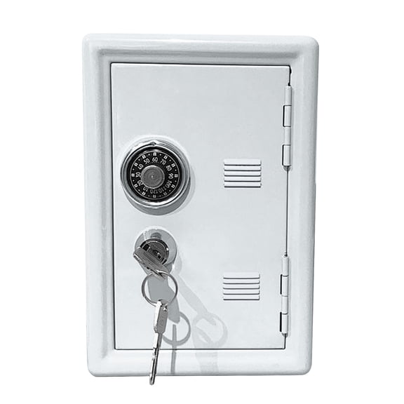 Kojanyu Kids’ Mini Metal Safe With Key Combination Lock – Secure Savings Box For Cash,Coins