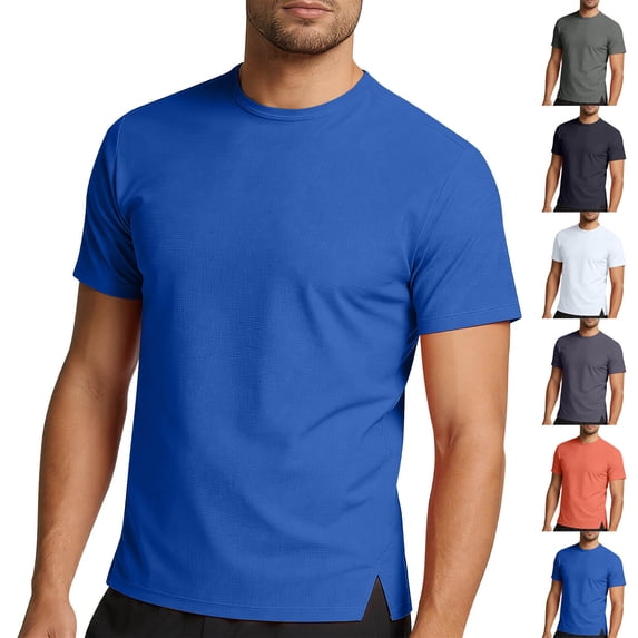 Kojanyu Men's Nylon Spandex Stretch Quick Dry T-Shirt, Sizes S-5XL