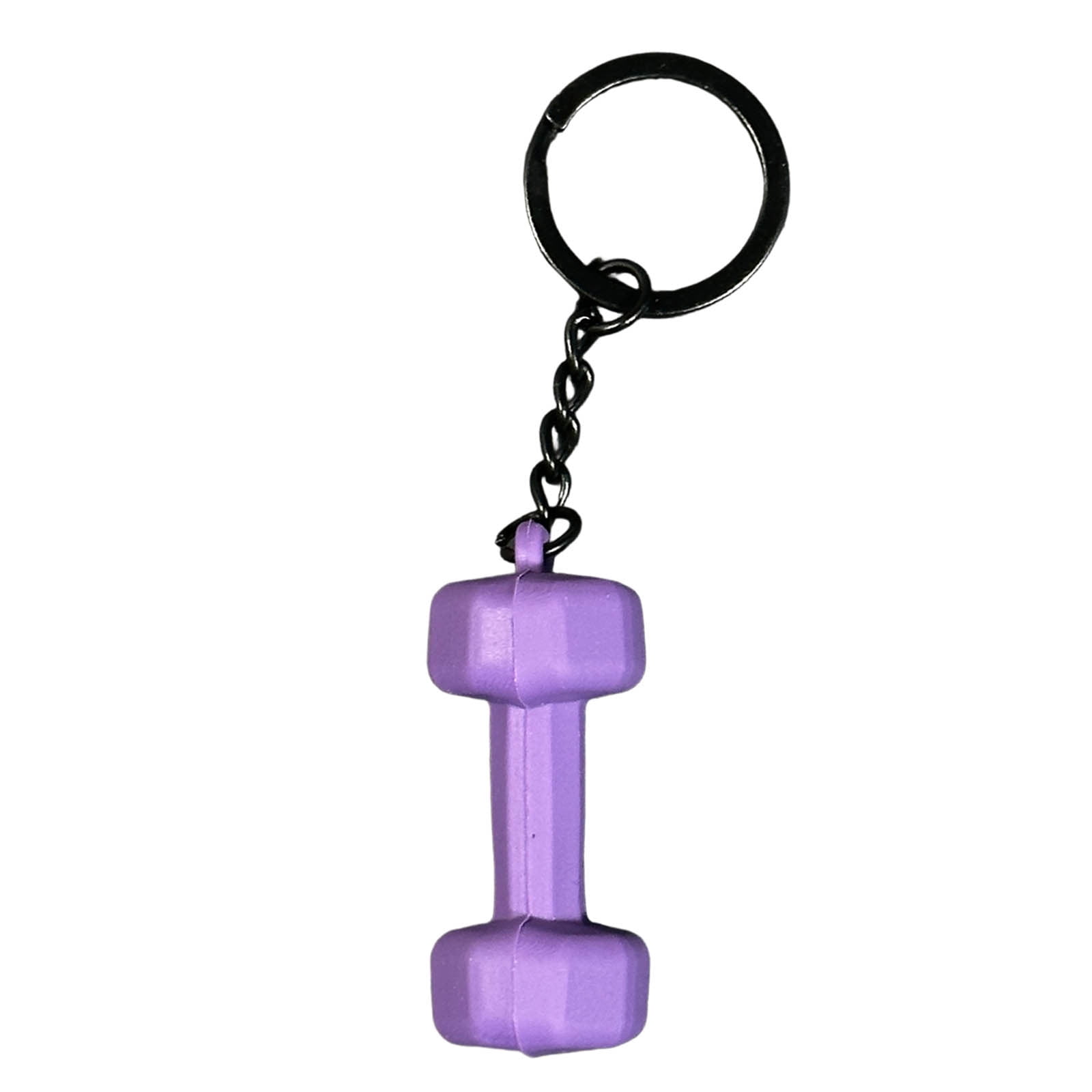 Kojanyu Mini Dumbbell Keychain,Soft Rubber Fitness Pendant for Gym ...