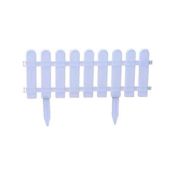 Kojanyu Mini Plastic Garden Fence – Lightweight,Modular Edging for Flower Beds,PatiosSmall Yards