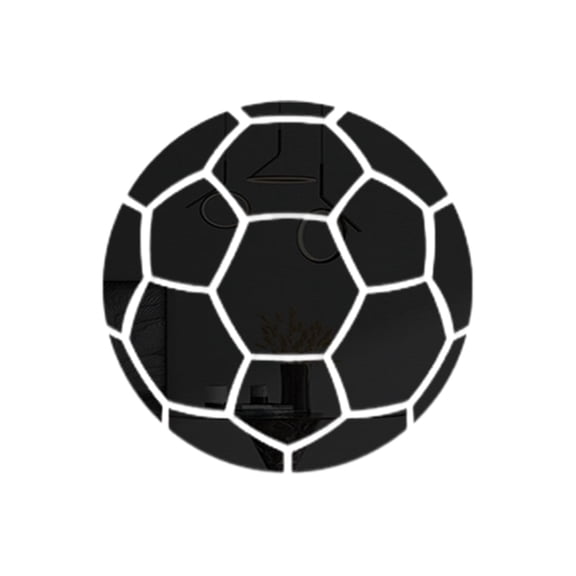 Kojanyu Mirrored Acrylic Soccer Wall Decals – 16-Piece Sports-Themed Decor for Kids Room, Bedroom & Living Room