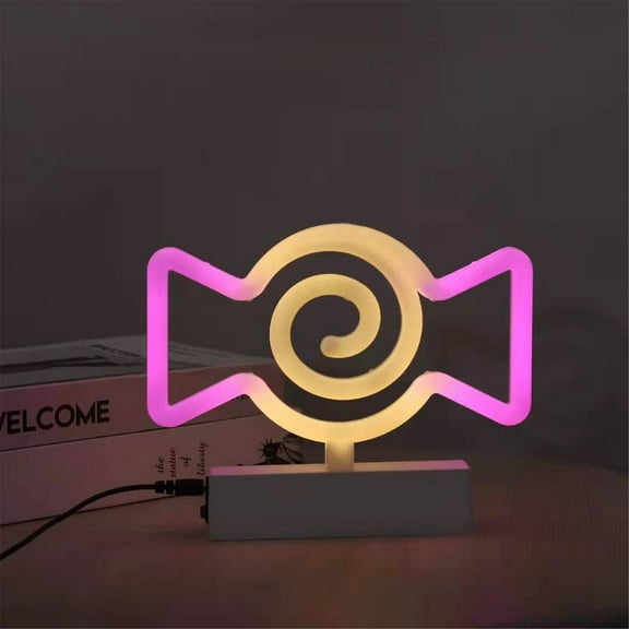 Kojanyu Neon Led Lights Signs – Night Lights, Desk Table Lamp, Halloween Wall Decor, Plastic + Led Material