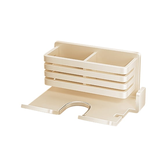 Kojanyu Non Perforated Hair Dryer Storage Rack,Wall Mounted Bracket for Bathroom,Hair Dryer and Accessories