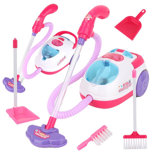 Kojanyu Simulation Vacuum Cleaner Play House Cleaning Toy Set With