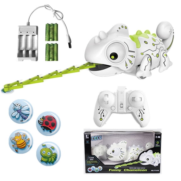 Kojanyu Smart Chameleon Robotic Can Eat Things Function Cute Toy Electronic Pets Clearance Under 10
