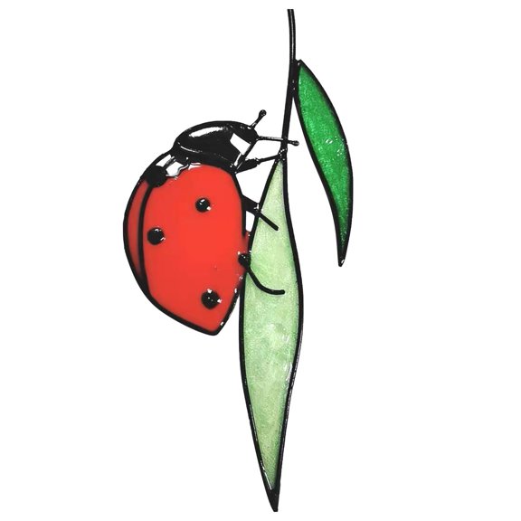 Kojanyu Star Resin Light-Transmitting Ornament – Handcrafted Sun-Catcher Bird Decor for Windows, Gardens Gifting red