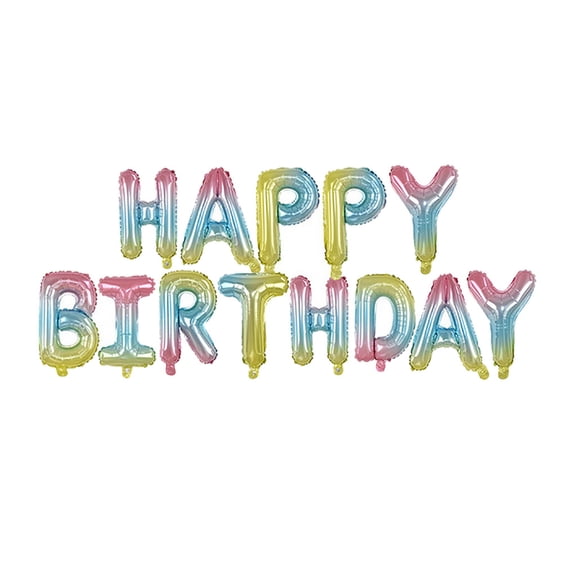 Kojanyu Sun Balloon Fall Balloon Arch Self Inflating Happy Birthday Balloons Banner Bunting 16 inch Letters Foil