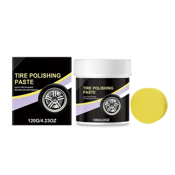 Kojanyu Tire Shine Gel Long Lasting Wet Look, Tire Polish Protectant for Car Rubber Black Coating 4.1 fl oz