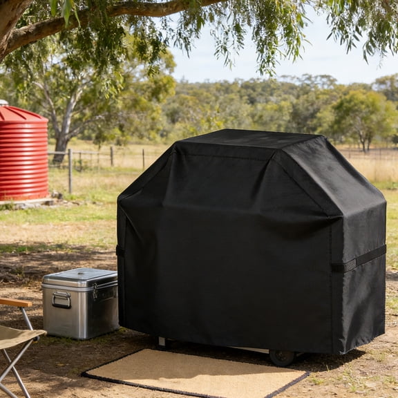 Kojanyu Waterproof BBQ Grill Cover, Heavy Duty 420D Oxford Fabric UV Resistant Windproof, All Weather Protection for Outdoor Charcoal Gas Grill, Universal Fit