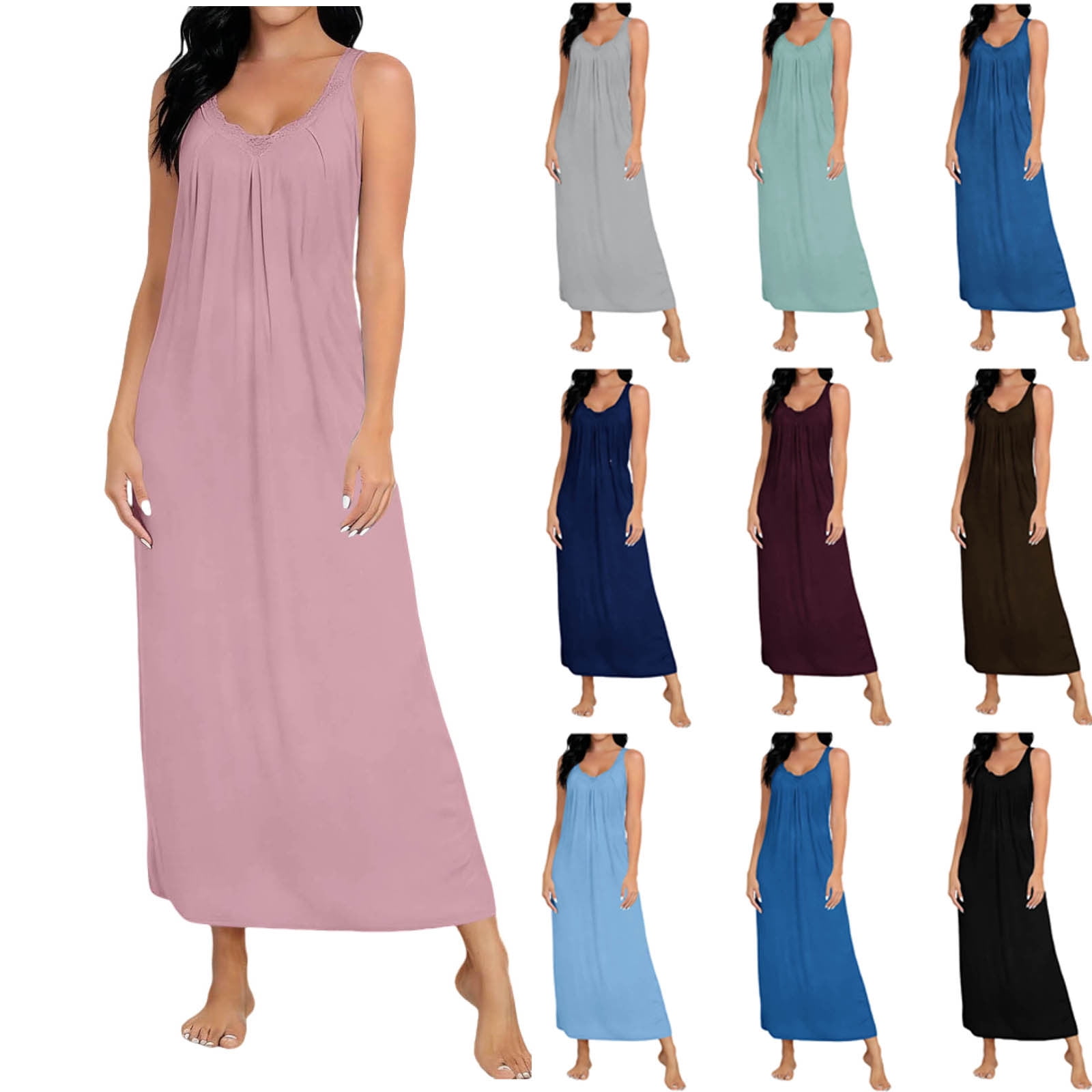 cotton modal maxi dress Cotton Flower Maxi Dress