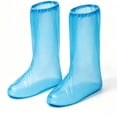 thumbnail image 1 of KojanyuRain Shoe Covers 6pairs Reusable PVC Thickened, Zipper Water Resistant Overshoes for Outdoor Walking, 1 of 6