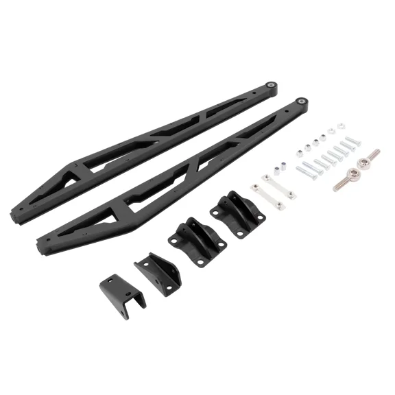Kojem 0-7.5" Lift Rear Traction Bar Kit for 2007-2018 Chevy Silverado GMC Sierra 1500 4WD Steel Black Powder Coated