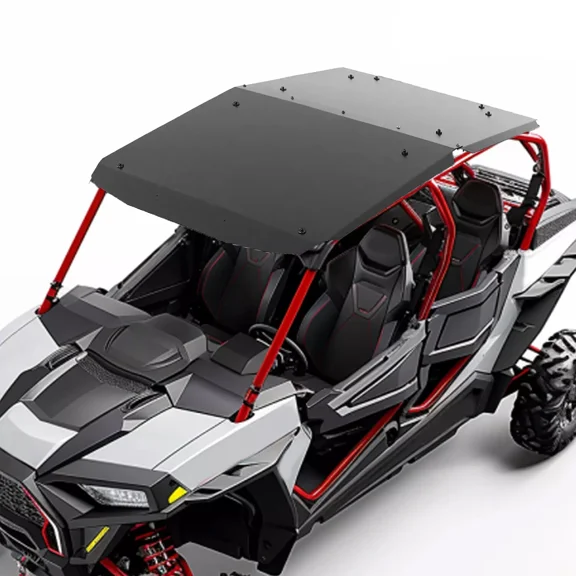 Kojem 1/4" Hard Roof Top for 2014-2023 Polaris RZR XP 4 1000 / RZR 4 900 / RZR XP 4 Turbo 4 Seater (Black) Plastic