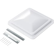 Kojem 14" x 14" RV Trailer Campe Motorhome RV Roof Vent Cover -Vent Lid White Universal Replacement