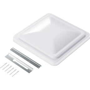 Kojem 14" x 14" RV Trailer Campe Motorhome RV Roof Vent Cover -Vent Lid White Universal Replacement
