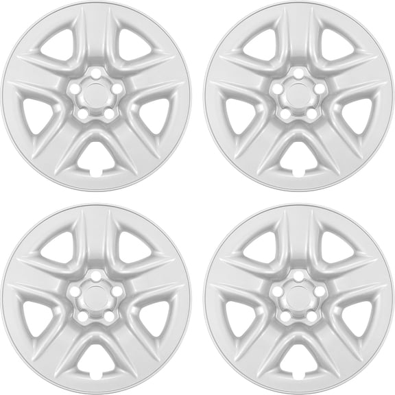 Kojem 17" Wheel Skins Hub Caps Full Rim Covers for 2006-2012 Toyota RAV4 5-spoke 4 PCS Silvery