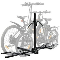 Kojem 2 Bicycle Rack Trailer Hitch Electric Bike Carrier for SUV Car Trucks w/ 2" Receiver Up to 160lbs Capacity Ebike Big Tire