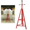 thumbnail image 1 of Kojem 2 Ton Under Hoist Tripod Stand for Garages Repair Shops Adjustable Height High Lift Jack Stand 55-5/8" - 79-1/2" Hoist Jack Stand Red Powder Coated Heavy Duty Steel, 1 of 12