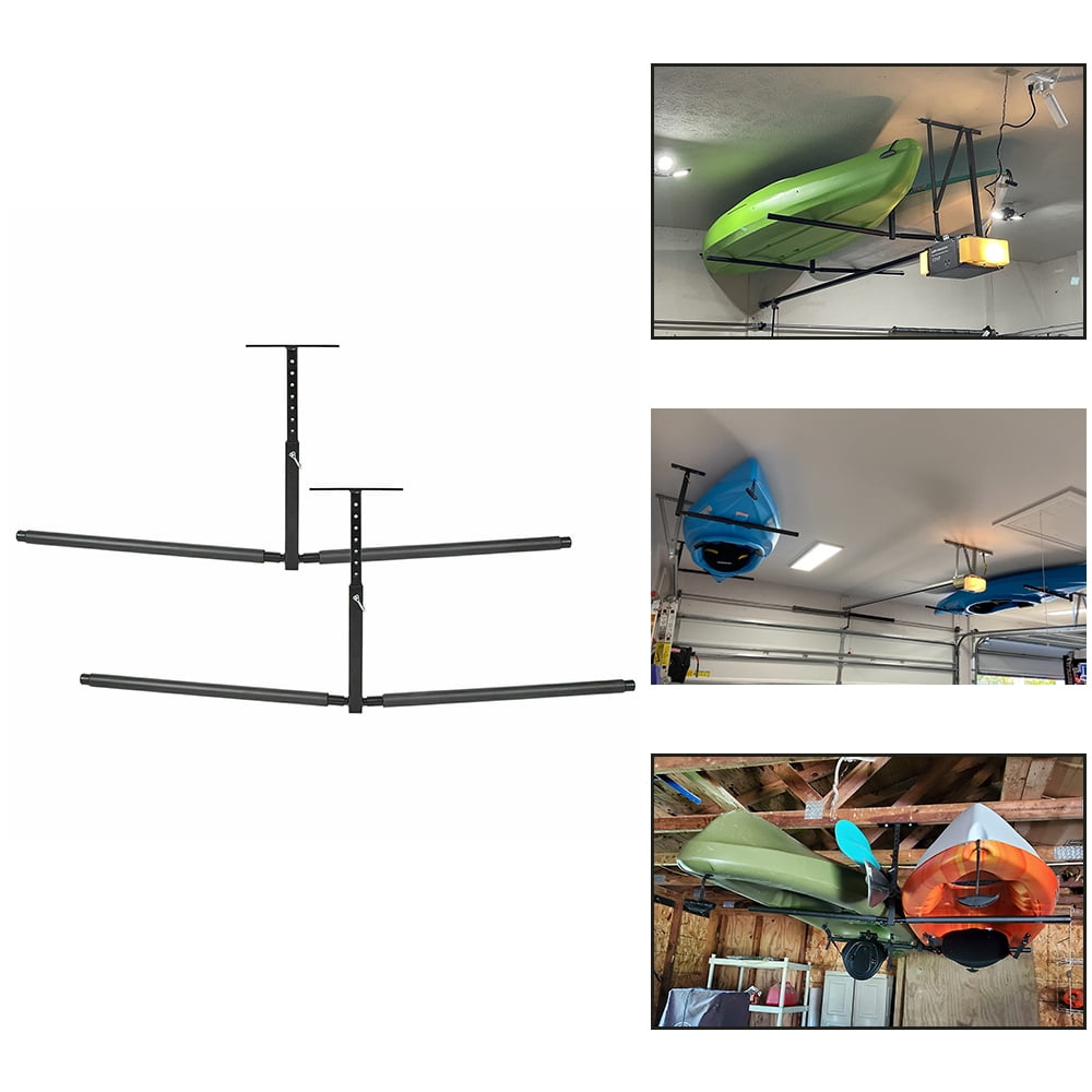 Kojem 2 pcs Kayak Ceiling Rack Storage Rack Hanger Overhead Mount  Adjustable Frame 