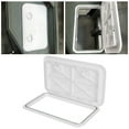 thumbnail image 1 of Kojem 24" x 14" Deck Marine Access Hatch & Lid Durable Boat Hatch 180 Hinge Strong Recessed Handle Marine Caravan RV | White (606mm x 353mm), 1 of 13